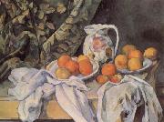 Still life with Drapery Paul Cezanne